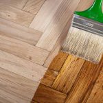 Floor Staining — Hardwood Floor in Ocean Shores, NSW